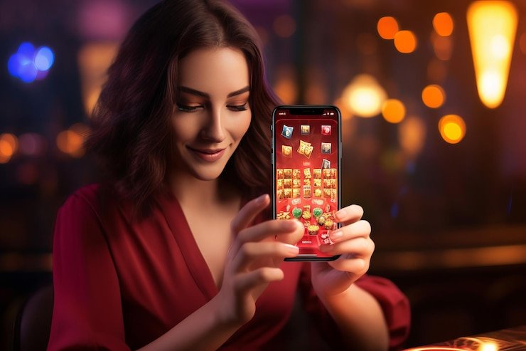 Filipino player using hot646 mobile sports betting platform on a smartphone